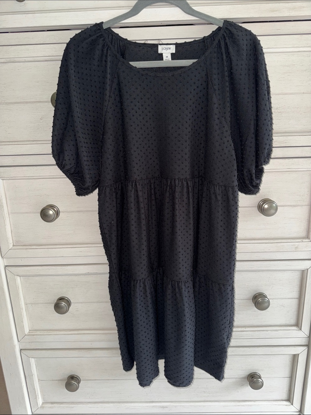 J. Crew Tiered Cotton Blend Mini Dress